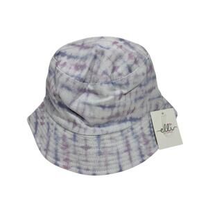 Elli by Capelli Purple Tie Dye Print Terry Cloth Reversible Girl’s Bucket Hat